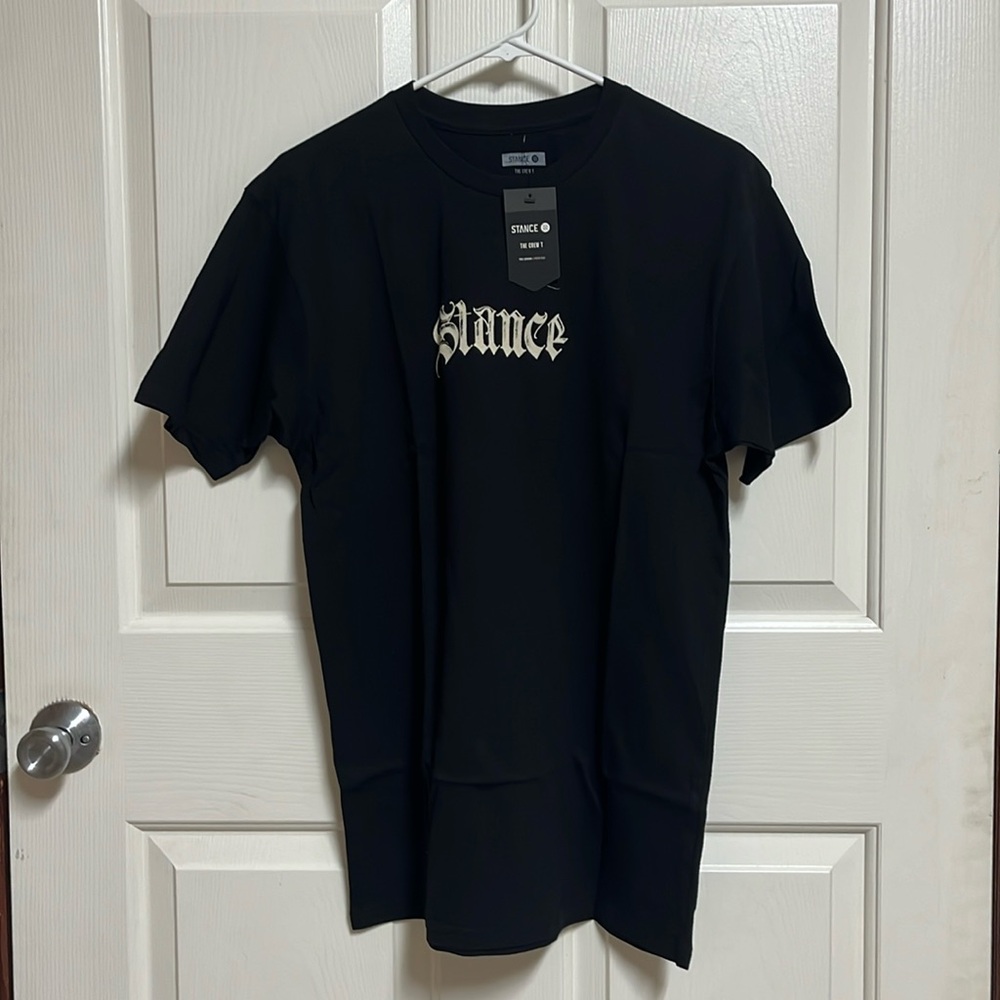 Stance Designer Graphic Mens Tee Black Size Medium NWT